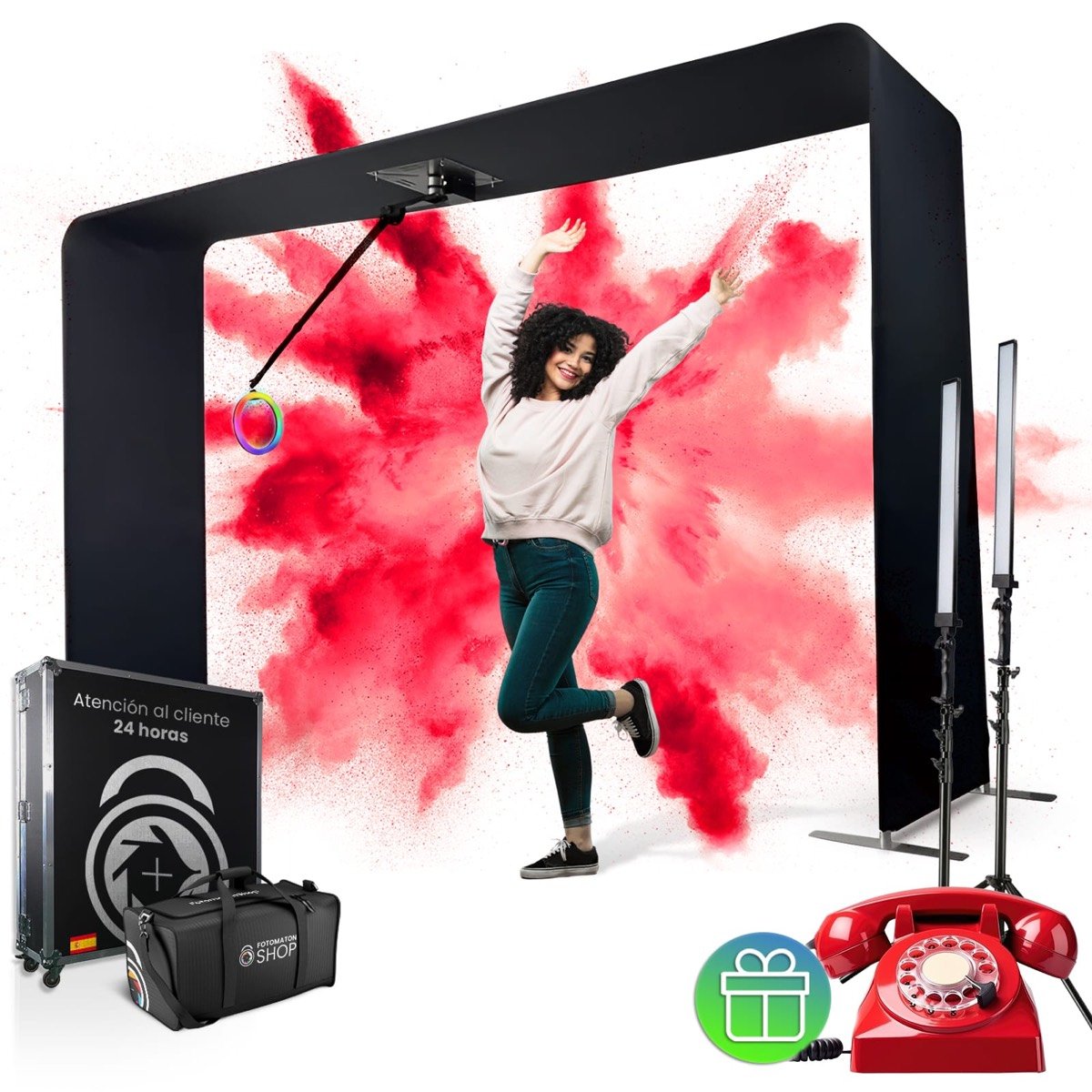 Equipo de fotomatón aéreo 360 premium de Snap360 El Poyo